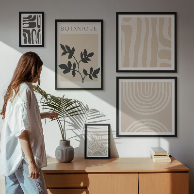 Tableau de décoration murale Motifs végétaux neutres et élégants