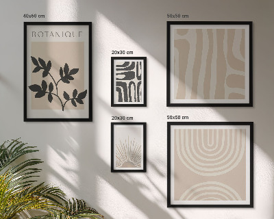 Tableau de décoration murale Motifs végétaux neutres et élégants