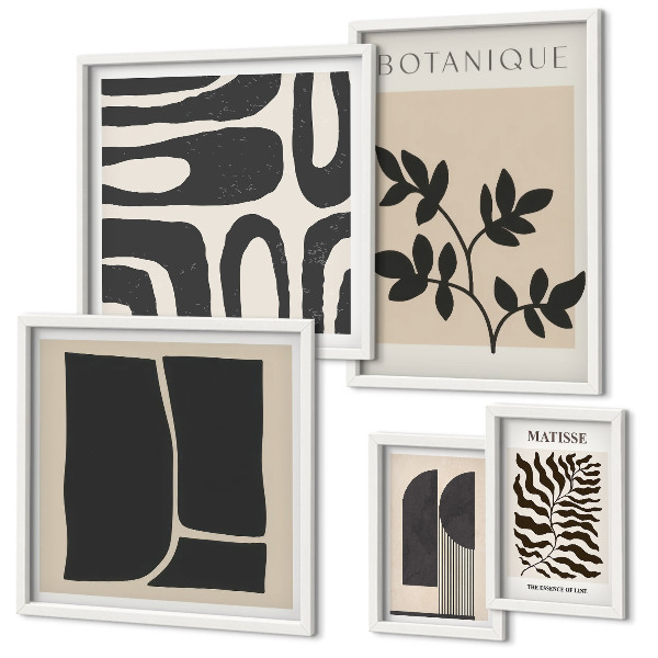 Tableau de décoration murale Graphismes abstraits stylisés sur la nature