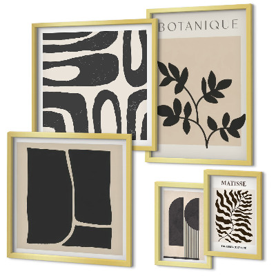 Tableau de décoration murale Graphismes abstraits stylisés sur la nature