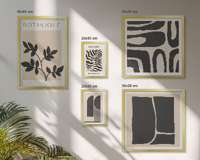 Tableau de décoration murale Graphismes abstraits stylisés sur la nature