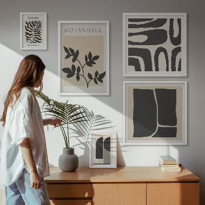Tableau de décoration murale Graphismes abstraits stylisés sur la nature