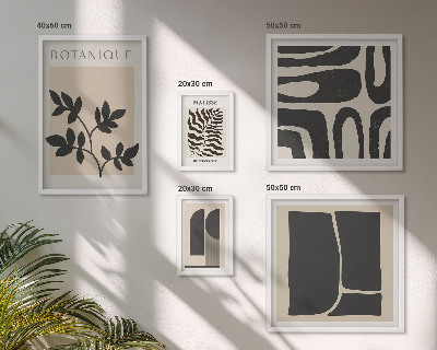 Tableau de décoration murale Graphismes abstraits stylisés sur la nature