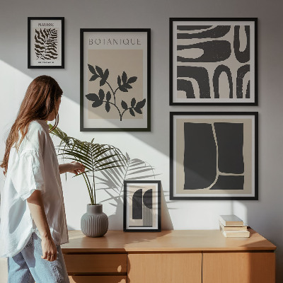 Tableau de décoration murale Graphismes abstraits stylisés sur la nature