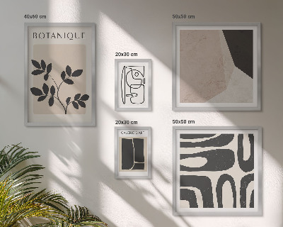 Lot de tableaux encadrés Graphismes minimalistes et élégants