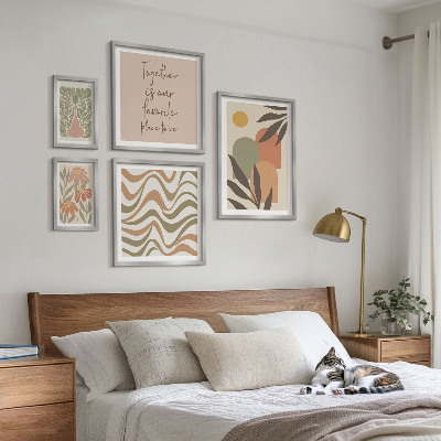 Tableau de décoration murale Décorations végétales pastel élégantes