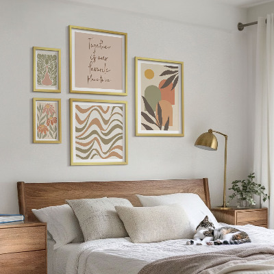 Tableau de décoration murale Décorations végétales pastel élégantes