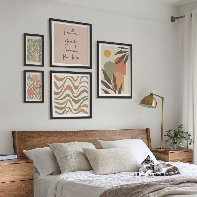 Tableau de décoration murale Décorations végétales pastel élégantes