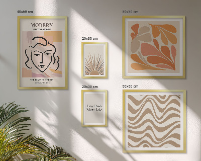 Ensemble de 5 tableaux Style abstrait moderne