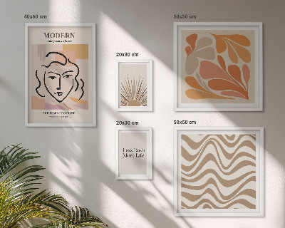 Ensemble de 5 tableaux Style abstrait moderne