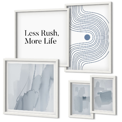 Lot de tableaux encadrés Graphismes minimalistes modernes