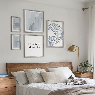Lot de tableaux encadrés Graphismes minimalistes modernes