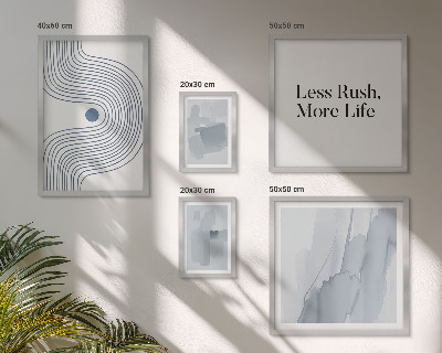 Lot de tableaux encadrés Graphismes minimalistes modernes