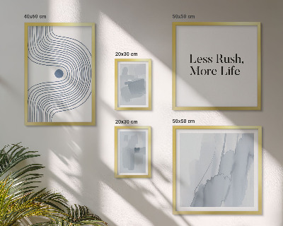 Lot de tableaux encadrés Graphismes minimalistes modernes