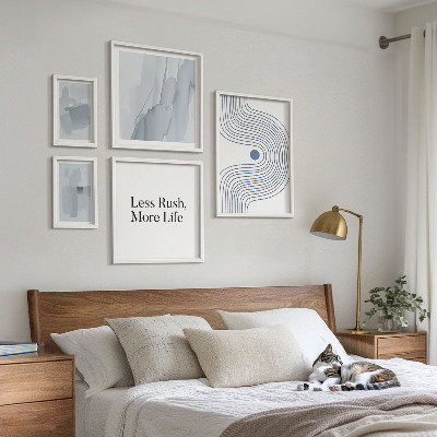 Lot de tableaux encadrés Graphismes minimalistes modernes