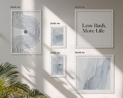 Lot de tableaux encadrés Graphismes minimalistes modernes