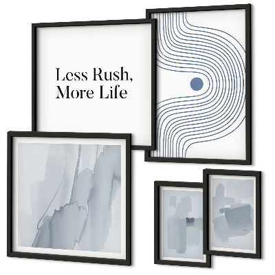 Lot de tableaux encadrés Graphismes minimalistes modernes