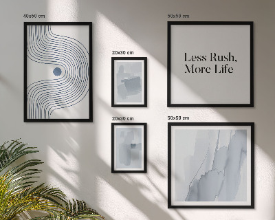 Lot de tableaux encadrés Graphismes minimalistes modernes