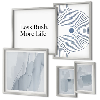 Lot de tableaux encadrés Graphismes minimalistes modernes
