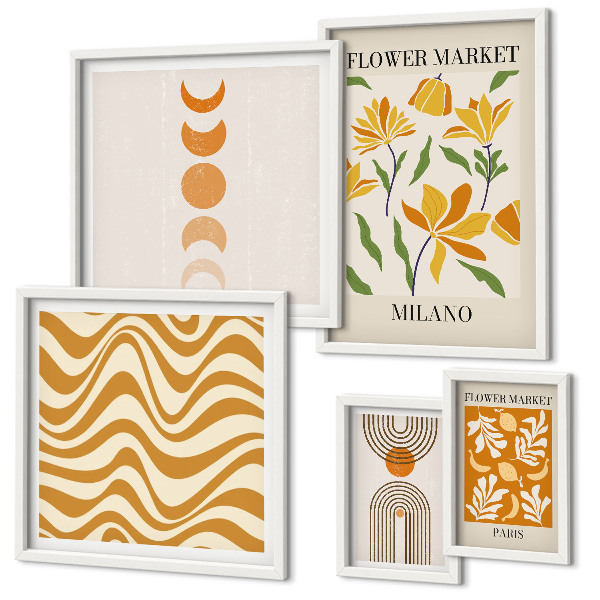 Tableau de décoration murale Décorations florales élégantes