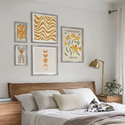 Tableau de décoration murale motifs floraux élégants