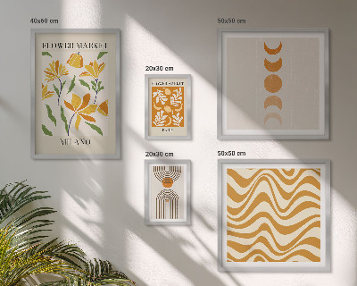 Tableau de décoration murale Décorations florales élégantes