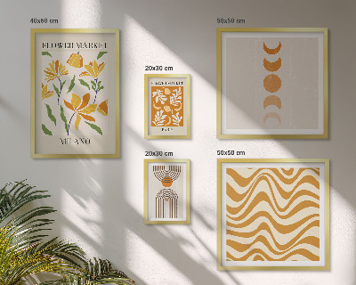 Tableau de décoration murale Décorations florales élégantes