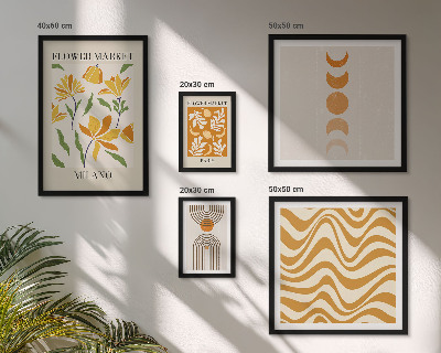 Tableau de décoration murale Décorations florales élégantes