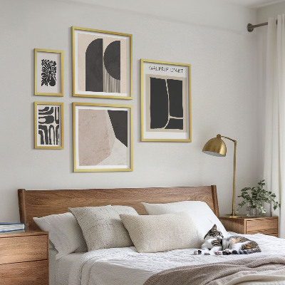 Ensemble de 5 tableaux Graphismes minimalistes et élégants