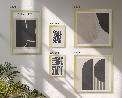 Ensemble de 5 tableaux Graphismes minimalistes et élégants