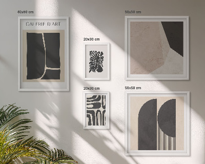 Ensemble de 5 tableaux Graphismes minimalistes et élégants