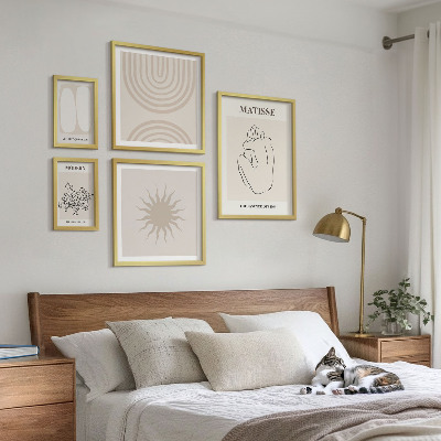 Tableau de décoration murale Lignes artistiques minimalistes