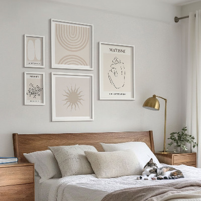 Tableau de décoration murale Lignes artistiques minimalistes