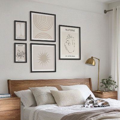 Tableau de décoration murale Lignes artistiques minimalistes