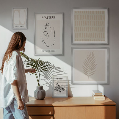Lot de tableaux encadrés Formes de style minimaliste