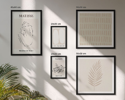 Lot de tableaux encadrés Formes de style minimaliste
