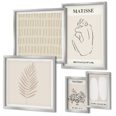 Lot de tableaux encadrés Formes de style minimaliste