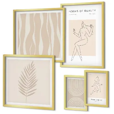Tableau de décoration murale avec de magnifiques motifs minimalistes