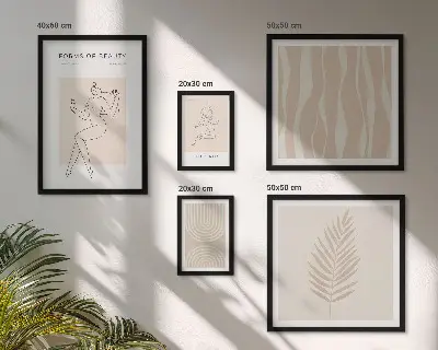 Tableau de décoration murale avec de magnifiques motifs minimalistes