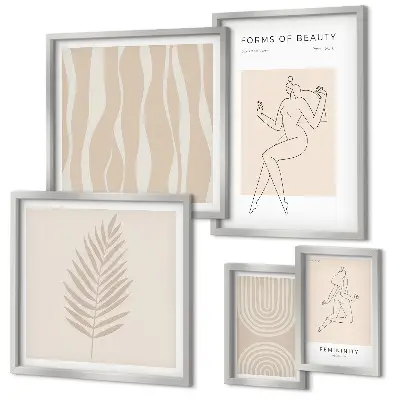 Tableau de décoration murale avec de magnifiques motifs minimalistes