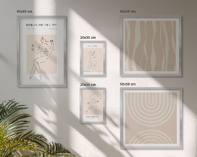 Lot de tableaux encadrés Formes minimalistes de beauté