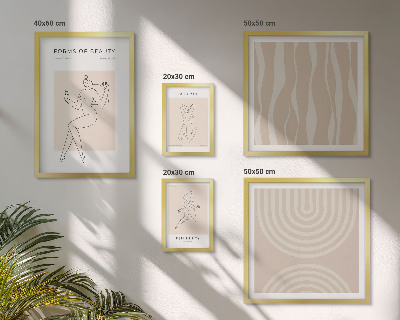 Lot de tableaux encadrés Formes minimalistes de beauté