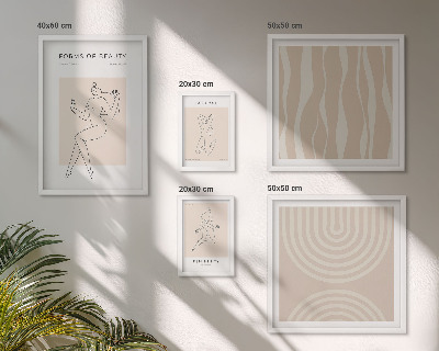 Lot de tableaux encadrés Formes minimalistes de beauté