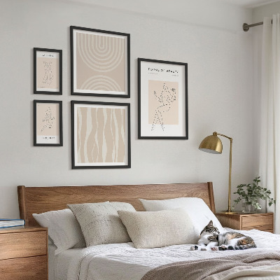 Lot de tableaux encadrés Formes minimalistes de beauté
