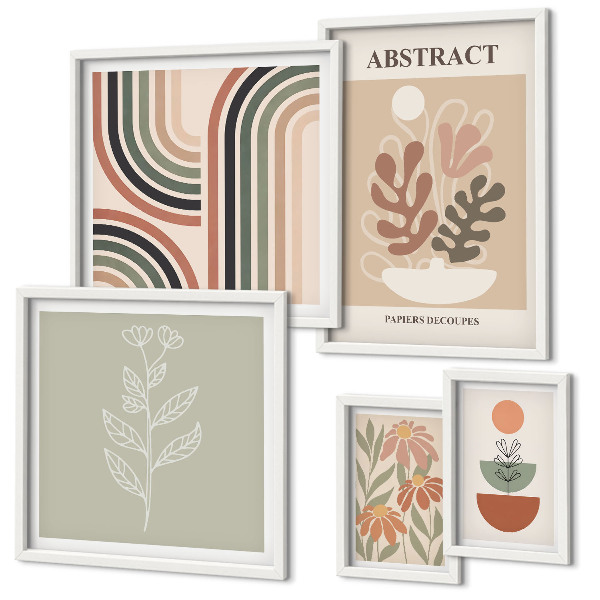 Tableau de décoration murale Abstractions végétales élégantes
