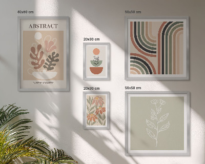 Tableau de décoration murale Abstractions végétales élégantes