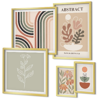 Tableau de décoration murale Abstractions végétales élégantes