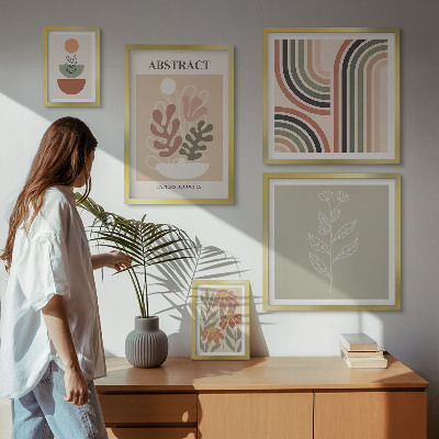 Tableau de décoration murale Abstractions végétales élégantes