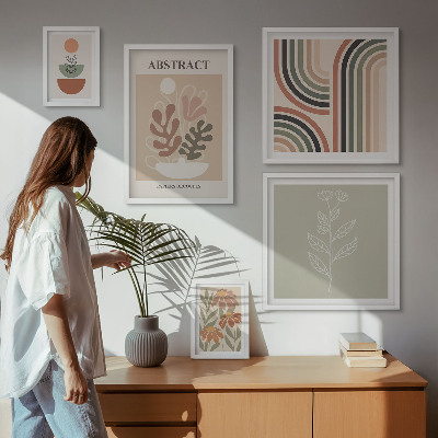 Tableau de décoration murale Abstractions végétales élégantes