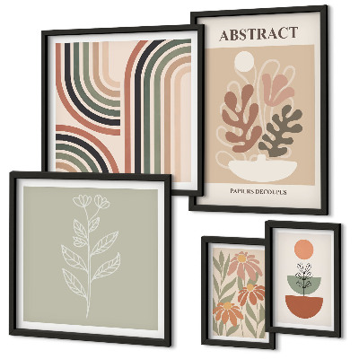 Tableau de décoration murale Abstractions végétales élégantes